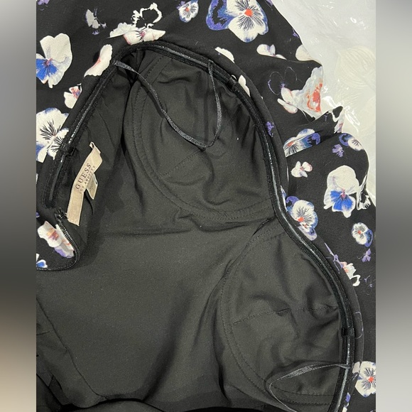 Guess Floral Sleeveless Romper Black Size 2 - Picture 12 of 14